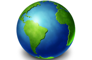 World Logo For Button